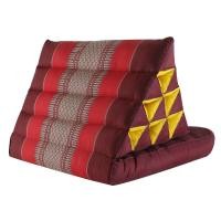ราคา Dohome หมอนสามเหลี่ยม 1 พับ 40x48x35 ซม. ผ้าขิด ลายพิกุลเลือดหมู |BAI| (12724226)