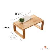 ราคา INDY FURNISH โต๊ะกลาง ไม้ยางพารา รุ่น Toshi สีธรรมชาติ W60xD40xH35 cm. (12724456)
