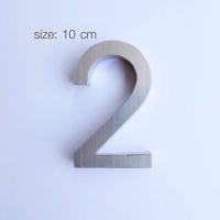ราคา Designfac (ดีไซน์แฟค) ป้ายบ้านเลขที่ตัวเลขสแตนเลส เลข 0-9/ M. ม. สูง10cm นูน 1.5 cm 14x6x9 2-10cm หลากสี (10373926)
