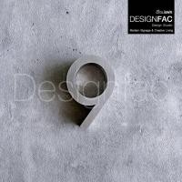 ราคา Designfac (ดีไซน์แฟค) ,ป้ายบ้านเลขที่ตัวเลขสแตนเลส เลข 0-9 / ม. M. สูง 8 cm หนา1.5cm ทนแดดทนฝนไม่เป็นสนิม สีเงินด้านแฮลาย เลข 9 8cm (10373956)