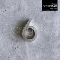ราคา Designfac (ดีไซน์แฟค) ,ป้ายบ้านเลขที่ตัวเลขสแตนเลส เลข 0-9 / ม. M. สูง 8 cm หนา1.5cm ทนแดดทนฝนไม่เป็นสนิม สีเงินด้านแฮลาย เลข 6 8cm (10373953)