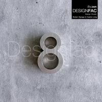 ราคา Designfac (ดีไซน์แฟค) ,ป้ายบ้านเลขที่ตัวเลขสแตนเลส เลข 0-9 / ม. M. สูง 8 cm หนา1.5cm ทนแดดทนฝนไม่เป็นสนิม สีเงินด้านแฮลาย เลข 8 8cm (10373955)