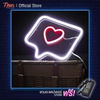 ราคา Neon Factory ป้ายไฟนีออนดัด รูปหัวใจในกล่องข้อความ ไฟสีขาว แดง" (1) ไฟสีขาว แดง 40x40cm (10626447)