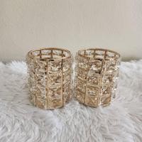 ราคา FairyHouse แก้วใส่แปรงแต่งหน้า แบบกลม ที่ใส่เครื่องสำอาง แก้วใส่ปากกา คริสตัล ทอง (12095517)