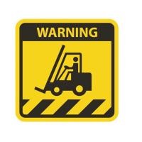 ราคา [FudFudAR] ฝุด-ฝุด-อะ BEWARE FORKLIFT SIGN ระวังโฟล์คลิฟท์ รถโฟล์คลิฟท์ อันตราย ป้ายเตือน ป้ายพลาสวูดหนา 6-10มม ทนแดด-ฝน แบบที่1 30x30 ซม. (12110265)