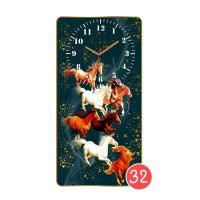 ราคา าสิริมงคล กรอบรูป นาฬิกาแขวนผนัง ตกแต่งผนัง ภาพม้า นาฬิกาไร้เสียงรบกวน เหมาะสำหรับแต่งห้องนั่งเล่น ห้องนอน ห้องทำงาน 16x32นิ้ว (40x80cm.) 32 (12127651)