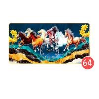 ราคา าสิริมงคล กรอบรูป นาฬิกาแขวนผนัง ตกแต่งผนัง ภาพม้า นาฬิกาไร้เสียงรบกวน เหมาะสำหรับแต่งห้องนั่งเล่น ห้องนอน ห้องทำงาน 16x32นิ้ว (40x80cm.) 64 (12127657)