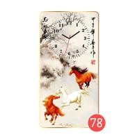 ราคา าสิริมงคล กรอบรูป นาฬิกาแขวนผนัง ตกแต่งผนัง ภาพม้า นาฬิกาไร้เสียงรบกวน เหมาะสำหรับแต่งห้องนั่งเล่น ห้องนอน ห้องทำงาน 24*48นิ้ว (60*120cm) 78 (12127676)