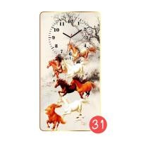 ราคา าสิริมงคล กรอบรูป นาฬิกาแขวนผนัง ตกแต่งผนัง ภาพม้า นาฬิกาไร้เสียงรบกวน เหมาะสำหรับแต่งห้องนั่งเล่น ห้องนอน ห้องทำงาน 24*48นิ้ว (60*120cm) 31 (12127665)