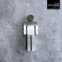ราคา Designfac,ป้ายห้องน้ำสแตนเลส ป้ายสัญลักษณ์ห้องนำ้ชายหญิง สไตล์โมเดิร์น มินิมอล ลอฟท์ ไม่เป็นสนิม สแตนเลสเงิน ผู้ชาย 1 ป้าย (12376160)