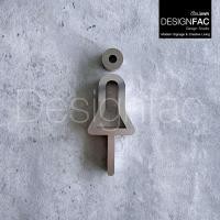 ราคา Designfac,ป้ายห้องน้ำสแตนเลสชายหญิงลายเส้น ป้ายสัญลักษณ์ห้องนำ้ สไตล์โมเดิร์น มินิมอล สวยทนทาน ลอฟท์ ผู้หญิง 1 ป้าย (12466979)