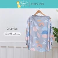 ราคา Idawin ผ้าคลุมให้นม (ไม่มีถุง)เสื้อคลุมให้นม ผลิตจากผ้าไหมสเปน ระบายอากาศได้ดี นุ่มลื่นเย็นสบาย Graphics (12216049)