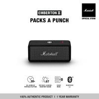 ราคา MARSHALL EMBERTON II Black&Steel - รับประกัน1ปี +ส่งฟรี (ลำโพงพกพา ลำโพง Bluetooth) Black and Steel (12214328)