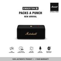 ราคา MARSHALL EMBERTON III BLACK & BRASS รับประกัน1ปี + ส่งฟรี (ลำโพงพกพา ลำโพง Bluetooth) (12446078)