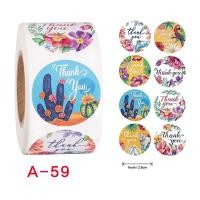 ราคา Super LED สติ๊กเกอร์รางวัลเด็ก Thankyou Sticker สติ๊กเกอร์ตกแต่ง สำหรับติดถุงขนม ของชำร่วย ของขวัญ ไดคัทวงกลม กันน้ำ A-59 (12487784)