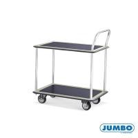 ราคา Jenstore JUMBO HL-120SN รถเข็นพื้นเหล็ก 2 ชั้น มือจับข้างเดียว 220 กก. ล้อยาง 220 กก. รถเข็น (10500720)