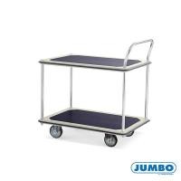 ราคา Jenstore JUMBO HB-220SN รถเข็นพื้นเหล็ก 2 ชั้น มือจับข้างเดียว 370 กก. ล้อยาง 370 กก. รถเข็น (10500726)