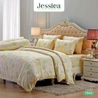 ราคา Jessica เครื่องนอน ลายขายดี Tencel 500 เส้นด้าย T844 ผ้านวม + ผ้าปู 6 ฟุต (12350001)