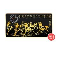 ราคา าสิริมงคล กรอบรูป นาฬิกาแขวนผนัง ตกแต่งผนัง ภาพม้า นาฬิกาไร้เสียงรบกวน เหมาะสำหรับแต่งห้องนั่งเล่น ห้องนอน ห้องทำงาน 121 12x24นิ้ว (30x60cm.) (12679123)