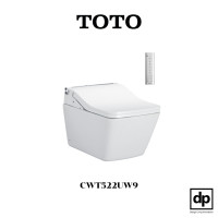 ราคา TOTO สุขภัณฑ์แขวนผนัง ระบบชำระล้างอัตโนมัติ 4.5/3 L พร้อมฝารองนั่ง WASHLET รุ่น CWT522UW9 สีขาว (12727339)