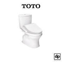 ราคา Toto สุขภัณฑ์สองชิ้น 3/4.8 ลิตร พร้อมฝาอัตโนมัติ รุ่น CST340UW1