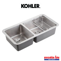 ราคา KOHLER K-3664X-H-NA อ่างล้างจานสเตนเลส 2 หลุม รุ่น Prologue แบบ 2 หลุม (12726596)