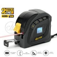 ราคา DELTON 2-IN-1 ตลับเมตรเลเซอร์ ตลับเมตรเลเซอร์ดิจิตอล ตลับเมตร 5 เมตร / เลเซอร์วัดระยะ 40 เมตร เลเซอร์ รุ่น LMP-540 (12725100)