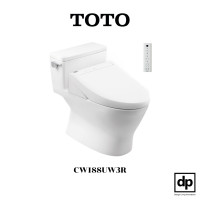 Toto สุขภัณฑ์ชิ้นเดียว 3.8 ลิตร พร้อมฝาอัตโนมัติ รุ่น CW188UW3R