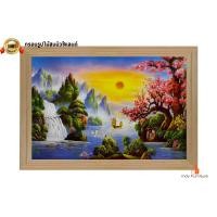 ราคา INDY FURNISH กรอบรูปไม้สนนิวซีแลนด์ใหญ่ พร้อมรูปภาพมงคล เรือสำเภา แม่น้ำ ขุนเขา 56x81 cm. Modern (10206100)