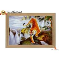 ราคา INDY FURNISH กรอบรูปไม้สนนิวซีแลนด์ใหญ่ พร้อมรูปภาพมงคล เสือ น้ำตก ภูเขา 56x81 cm. Modern (10206101)