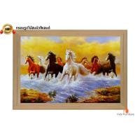 ราคา INDY FURNISH กรอบรูปไม้สนนิวซีแลนด์ใหญ่ พร้อมรูปภาพมงคล 56x81 cm. Modern ม้ามงคล 8 ตัว วิ่งบนผืนน้ำ (10206108)