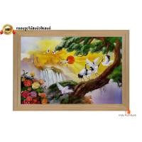 ราคา INDY FURNISH กรอบรูปไม้สนนิวซีแลนด์ใหญ่ พร้อมรูปภาพมงคล 56x81 cm. Modern นกกระเรียน ต้นสน น้ำตก พระอาทิตย์ (10206122)