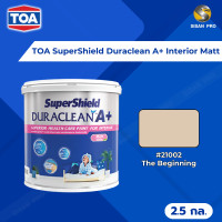 ราคา TOA SuperShield Duraclean A+ Interior Matt ทีโอเอ ซุปเปอร์ชิลด์ ดูราคลีน เอ พลัส สีน้ำภายใน #210XX ชนิดด้าน 2.5 กล. #TOA21002 (12602252)