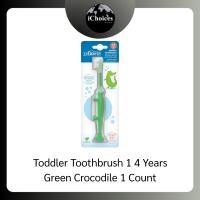 ราคา (Dr. Brown's) Toddler Toothbrush 1- 4 Years แปรงสีฟัน สำหรับเด็กเล็กอายุ 1-4 ปี Green Crocodile 1 Ct (12727824)