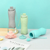 ราคา Home Harmony ขวดน้ำซิลิโคนพับได้ 20 ออนซ์ เขียว (12728737)