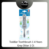 ราคา (Dr. Brown's) Toddler Toothbrush 1- 4 Years แปรงสีฟัน สำหรับเด็กเล็กอายุ 1-4 ปี Grey Otter 1 Ct (12727826)