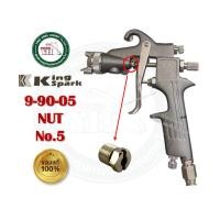 ราคา KING SPARK อะไหล่ กาพ่นสี กาบน กาล่าง KING SPARK เข็มกาพ่นสี นมหนูกาพ่นสี ปากกาพ่นสี วาล์วปรับลม ของแท้ 1.5-2 มม. 9-90-05 NUT No.5 (12340252)