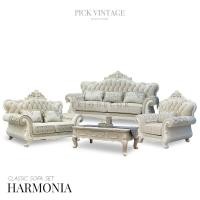 ราคา HARMONIA CLASSIC SOFA SET : ชุดโซฟาหลุยส์ 3ชิ้น (3+2+1ที่นั่ง) พร้อมหมอนอิงและโต๊ะกลางสุดหรู รุ่น "ฮาร์โมเนีย" กรุงเทพ&ปริมณฑล (12729729)