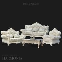 ราคา HARMONIA CLASSIC SOFA SET : ชุดโซฟาหลุยส์ 3ชิ้น (3+2+1ที่นั่ง) พร้อมหมอนอิงและโต๊ะกลางสุดหรู รุ่น "ฮาร์โมเนีย" ต่างจังหวัด / แพค (12729730)