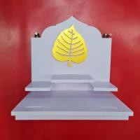 ราคา Tonpho89 หิ้งพระติดผนัง H7 ขนาด หิ้ง+ใบโพธิ์ (10855314)