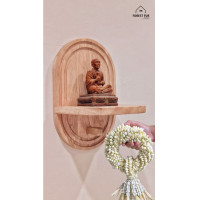 ราคา forest fur minimal หิ้งพระติดผนังแบบมินิมอลไม้จริง (12442533)