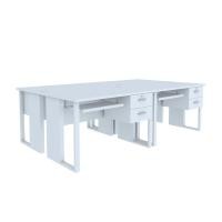 ราคา INDEX LIVING MALL โต๊ะคอมพิวเตอร์ 4 ที่นั่ง D รุ่นเวคตร้า 240 ซม. สีขาว (12543451)
