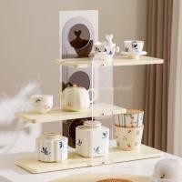 ราคา Loadingofficial-ชั้นวางของ วางแก้วน้ำหรือของตั้งโชว์ รุ่น 3 ชั้น สีครีม (12730022)