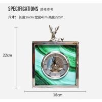 ราคา CT085C018 INTERY นาฬิกาหรูตั้งโต๊ะ นาฬิกาตั้ง โต๊ะ นาฬิกาแต่งห้อง นาฬิกาฮวงจุ้ย นาฬิกาสีทองตั้งโต๊ะ European-style table 05พื้นหินสีเขียว (10592450)