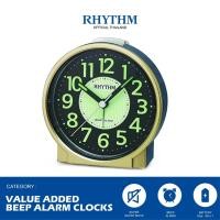 ราคา Rhythm Thailand นาฬิกาตั้งโต๊ะ RHYTHM นาฬิกาปลุกตั้งโต๊ะ เสียงปลุกดังขึ้นเรื่อยๆ ฐานกว้าง ขอบสีทอง (10924473)