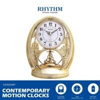 ราคา Rhythm Thailand นาฬิกาตั้งโต๊ะ RHYTHM สีทอง รูปเกลียวปราสาท นาฬิกาตกแต่งบ้าน สไตล์หรูหรา ระบบเดินเข็มของญี่ปุ่น 20x25 ซม. (10926605)