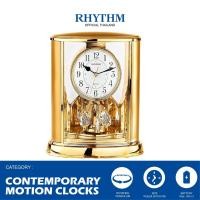 ราคา Rhythm Thailand นาฬิกาตั้งโต๊ะ RHYTHM นาฬิกาตกแต่งบ้าน ดีไซน์หรูหรา ระบบเดินเข็มของญี่ปุ่น ทอง (10924223)