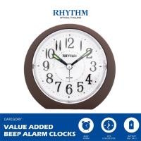 ราคา Rhythm Thailand นาฬิกาปลุก RHYTHM นาฬิกาตั้งโต๊ะ ตั้งเลื่อนเวลาปลุกได้ เข็มเดินเงียบ ฐานกว้าง 9.7 ซม. น้ำตาล (10926564)