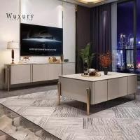 ราคา Wuxury Furniture ตู้วางทีวี ตู้เก็บของ TV cabinet modern luxury งานสั่งผลิตนำเข้าสวยหรู ส่งฟรี โต๊ะกลางสีเบท (12730120)