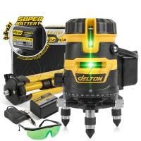 ราคา DELTON เครื่องวัดระดับเลเซอร์ 5 เส้น 360 องศา แสงสีเขียว รุ่น DTL-360G 5 Lines Green Laser Level แบตเตอรี่ใหญ่ 2 เท่า (12730301)